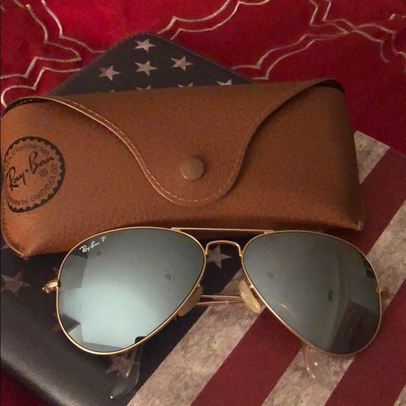 Rayban aviators mirrored & polarized - Picture 2 of 7